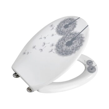 WC sedadlo s jednoduchým zatváraním Wenko Astera, 45,5 × 38 cm - Image 3