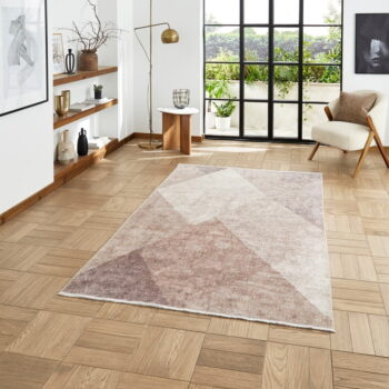 Svetlohnedý prateľný koberec s prímesou bavlny 122x170 cm Whisper – Think Rugs – Obrázok 3