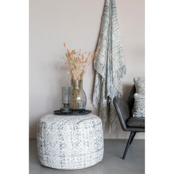 Bavlnený pléd White Label Liv Blue, 130 x 170 cm – Obrázok 7