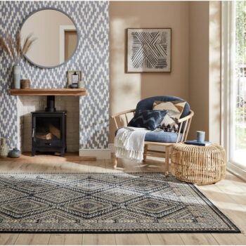 Tmavomodrý koberec 80x154 cm Babylon – Flair Rugs - Image 2