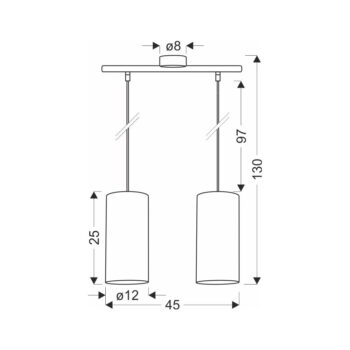 Svetlohnedé závesné svietidlo ø 12 cm Ballo – Candellux Lighting - Image 3