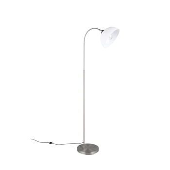 Stojacia lampa v striebornej farbe s kovovým tienidlom (výška 170 cm) Sierra – Trio - Image 2