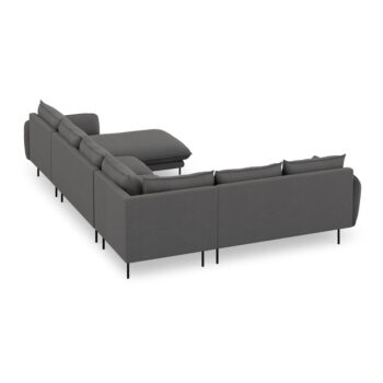 Tmavosivá pohovka do "U" Cosmopolitan Design Vienna, ľavý roh - Image 4