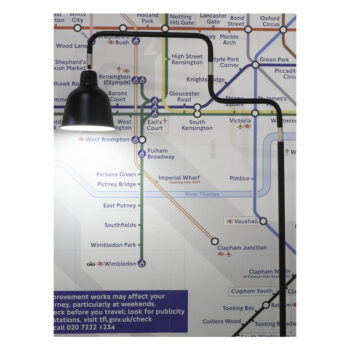 Čierna stojacia lampa s kovovým tienidlom (výška 150 cm) London – it's about RoMi – Obrázok 6