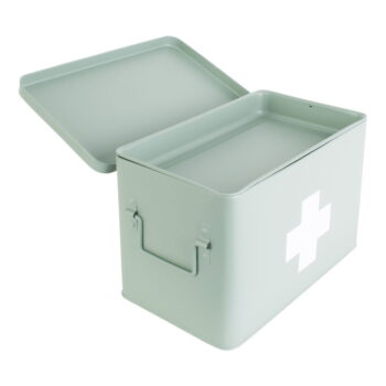 Mentolovozelená kovová lekárnička PT LIVING Medicine, šírka 31,5 cm - Image 2
