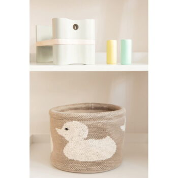 Béžový bavlnený organizér Kindsgut Duck, ø 16 cm - Image 6