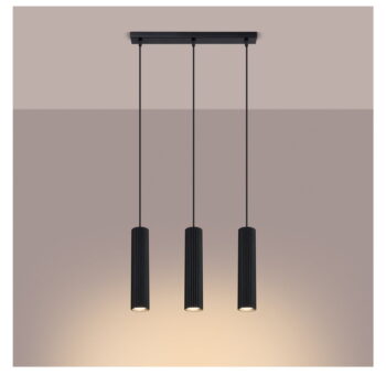 Čierne závesné svietidlo Gleam – Nice Lamps - Image 4