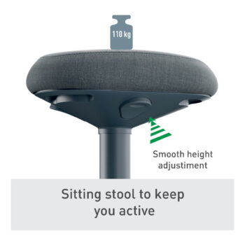 Ergonomická balančná stolička pre oporu pri státí Ergo – Leitz - Image 2