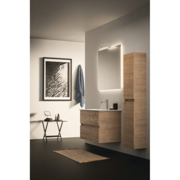 Závesná skrinka pod umývadlo v dekore duba v prírodnej farbe 80x55 cm Eurovit+ – Ideal Standard - Image 4