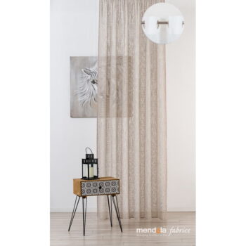 Béžová záclona 140x260 cm Pescara - Mendola Fabrics - Image 3