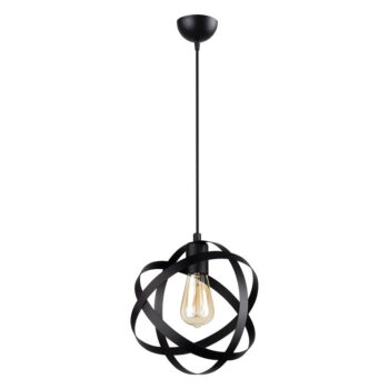 Čierne kovové závesné svietidlo Lama – Squid Lighting - Image 3