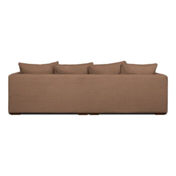 Svetlohnedá menčestrová pohovka 266 cm Comfy – Scandic - Image 3