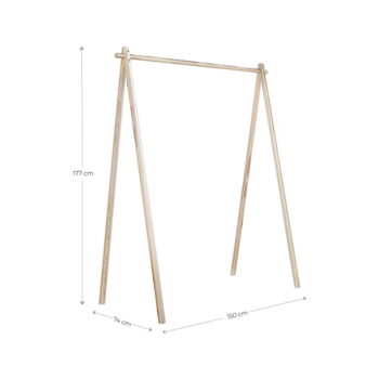Hnedý stojan na oblečenie z borovicového dreva Hongi - Karup Design – Obrázok 5