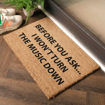 Rohožka z kokosového vlákna 40x60 cm Loud Music – Artsy Doormats – Obrázok 4