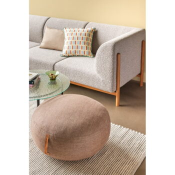 Čierny okrúhly konferenčný stolík so sklenenou doskou ø 80 cm Orbit – Hübsch - Image 8