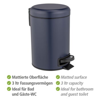 Pedálový oceľový odpadkový kôš 3 l Leman - Wenko - Image 7
