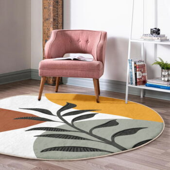 Prateľný okrúhly koberec vhodný pre robotické vysávače ø 100 cm Comfort – Mila Home - Image 2