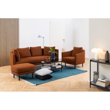 Konferenčný stolík so sklenenou doskou 95x50 cm Bayonne - Actona - Image 10