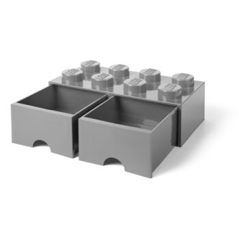 Sivý úložný box s dvoma zásuvkami LEGO® - Image 5