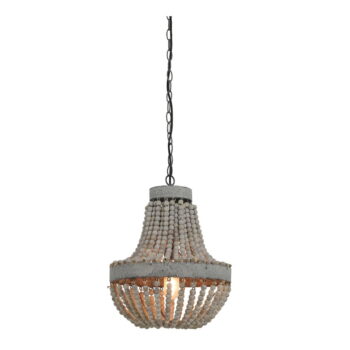 Biele závesné svietidlo s kovovým tienidlom ø 36 cm Luna – Light & Living