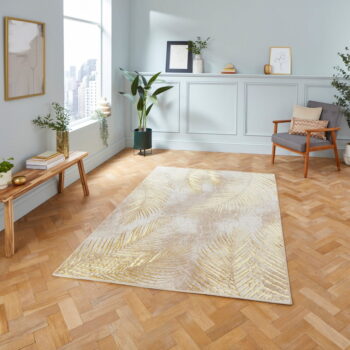 Béžovo-zlatý koberec 170x120 cm Creation - Think Rugs – Obrázok 4