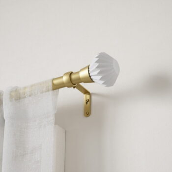 Oceľová roztiahnuteľná garniža 107 - 305 cm Pleat - Umbra - Image 8
