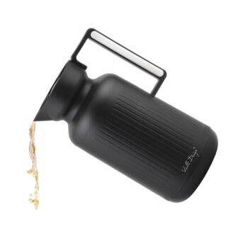 Matne čierna termoska 1 l Lungo – Vialli Design - Image 8