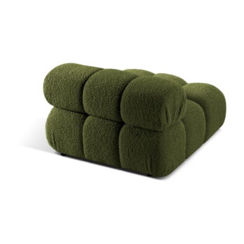 Zelený modul pohovky z textílie bouclé (stredový diel) Bellis – Micadoni Home - Image 4