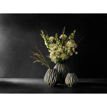 Sivá porcelánová váza Morsø Flame, výška 15 cm - Image 2