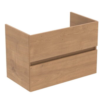 Závesná skrinka pod umývadlo v dekore duba v prírodnej farbe 80x55 cm Eurovit+ – Ideal Standard - Image 2