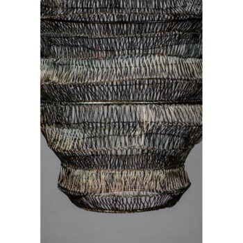 Čierne závesné svietidlo s kovovým tienidlom 36x36 cm Luca - Dutchbone - Image 3