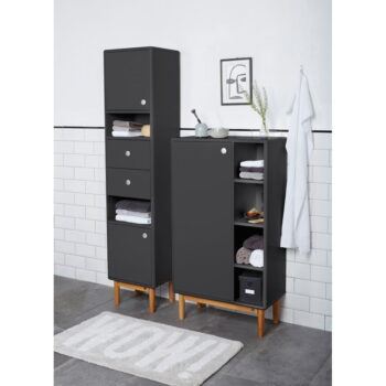 Antracitovosivá vysoká/závesná kúpeľňová skrinka 66x100 cm Color Bath – Tom Tailor – Obrázok 6