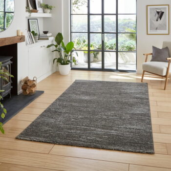 Tmavosivý umývateľný koberec z recyklovaných vlákien 160x230 cm Flores – Think Rugs - Image 4