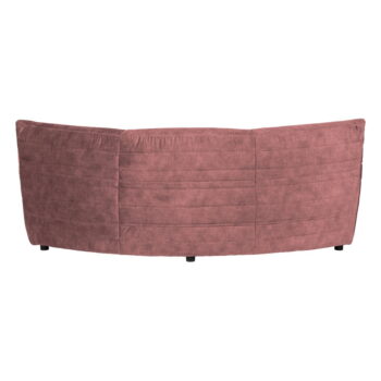 Svetloružová zamatová variabilná rohová pohovka Bag – WOOOD - Image 3