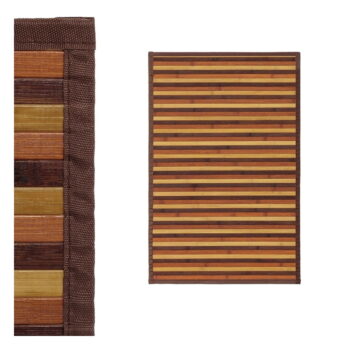 Bambusový koberec v hnedo-horčicovej farbe 60x90 cm – Casa Selección - Image 2