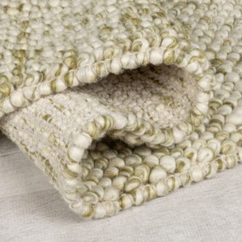 Kaki ručne tkaný koberec s prímesou vlny 80x150 cm Minerals – Flair Rugs - Image 2