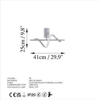 Sivé LED stropné svietidlo ø 7 cm Likma – Opviq lights - Image 6