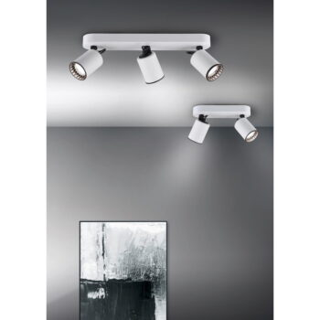 Biele bodové svietidlo ø 6 cm Pago – Trio - Image 3