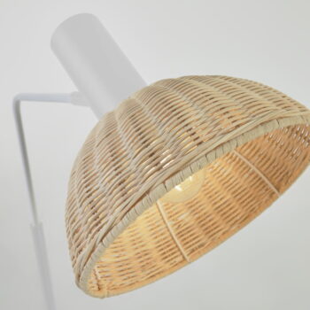 Stojacia lampa v prírodnej farbe s ratanovým tienidlom (výška 157 cm) Damila - Kave Home - Image 3