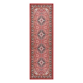 Červený behúň Nouristan Skazar Isfahan, 80 x 250 cm