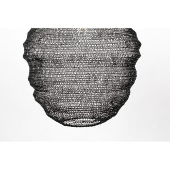 Čierne závesné svietidlo White Label Lena, ø 37 cm - Image 8