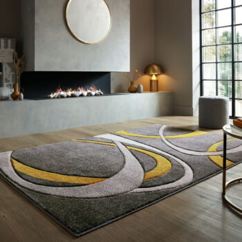 Okrovožlto-sivý koberec 160x230 cm Elude Orb – Flair Rugs - Image 2