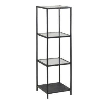 Čierny sklenený regál 35x120 cm Seaford – Actona – Obrázok 2