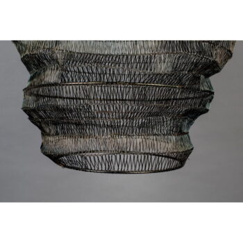 Čierne závesné svietidlo s kovovým tienidlom 52x52 cm Luca - Dutchbone - Image 4