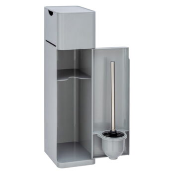 Sivý plastový stojan na toaletný papier so štetkou Imon – Wenko – Obrázok 3