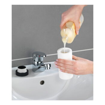 Biely zásobník na čistiaci prostriedok Wenko Squeeze, 250 ml – Obrázok 3