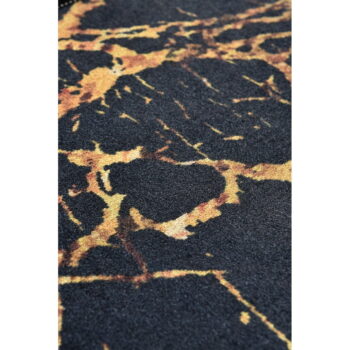 Čierna/v zlatej farbe kúpeľňová predložka 60x40 cm Goldes - Foutastic - Image 3