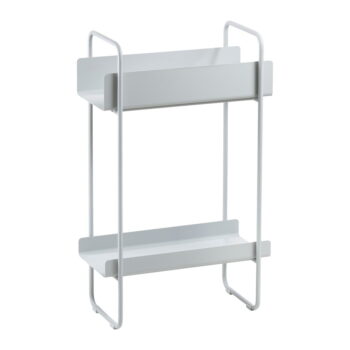 Svetlosivý kovový konzolový stolík 24x48 cm A-Console - Zone