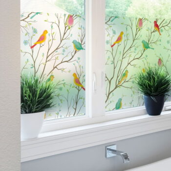 Samolepka na okno 200x40 cm Birds in the Forest - Ambiance – Obrázok 4
