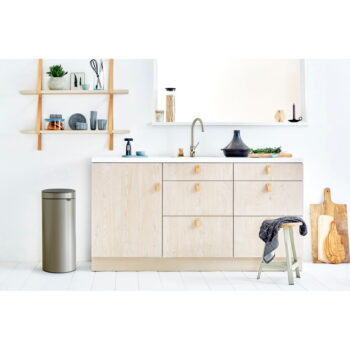Sivý dotykový oceľový odpadkový kôš 30 l Touch Bin – Brabantia - Image 4